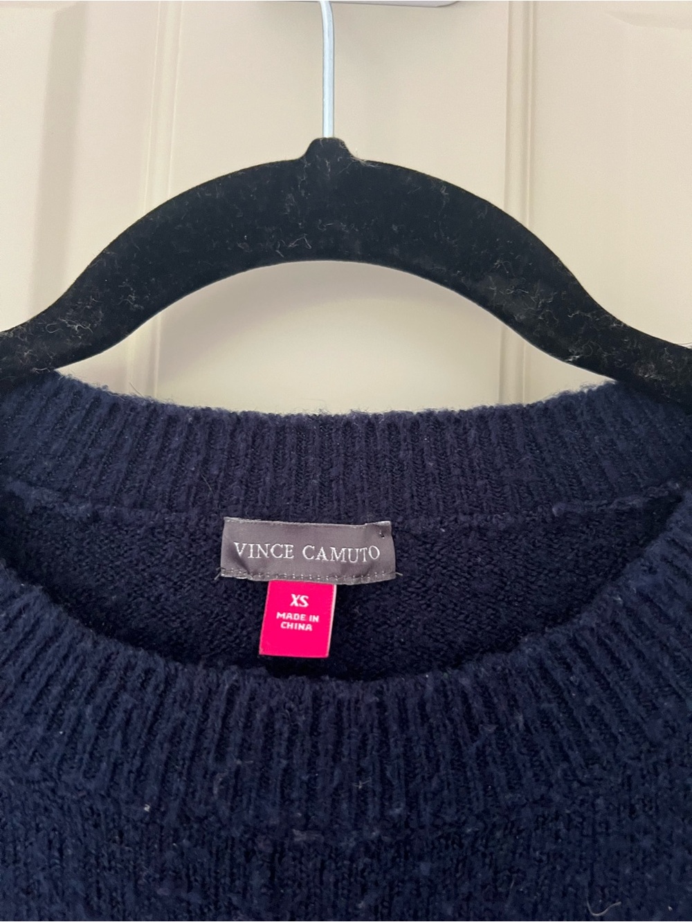 Vinca Camilo Classic Navy Crewneck Women's Sweater - Picture 3 of 4
